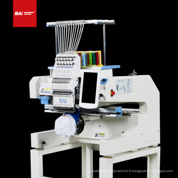 Bai High Efficiency et Ricoma Multifonctionnel Single Head 12 Needle Computer High Speed ​​3D Cap Broide Machines